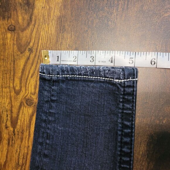 Miss Me Jeans Size 26 Low Rise Skinny Embellished Thick Stitch Western Black - Picture 10 of 11